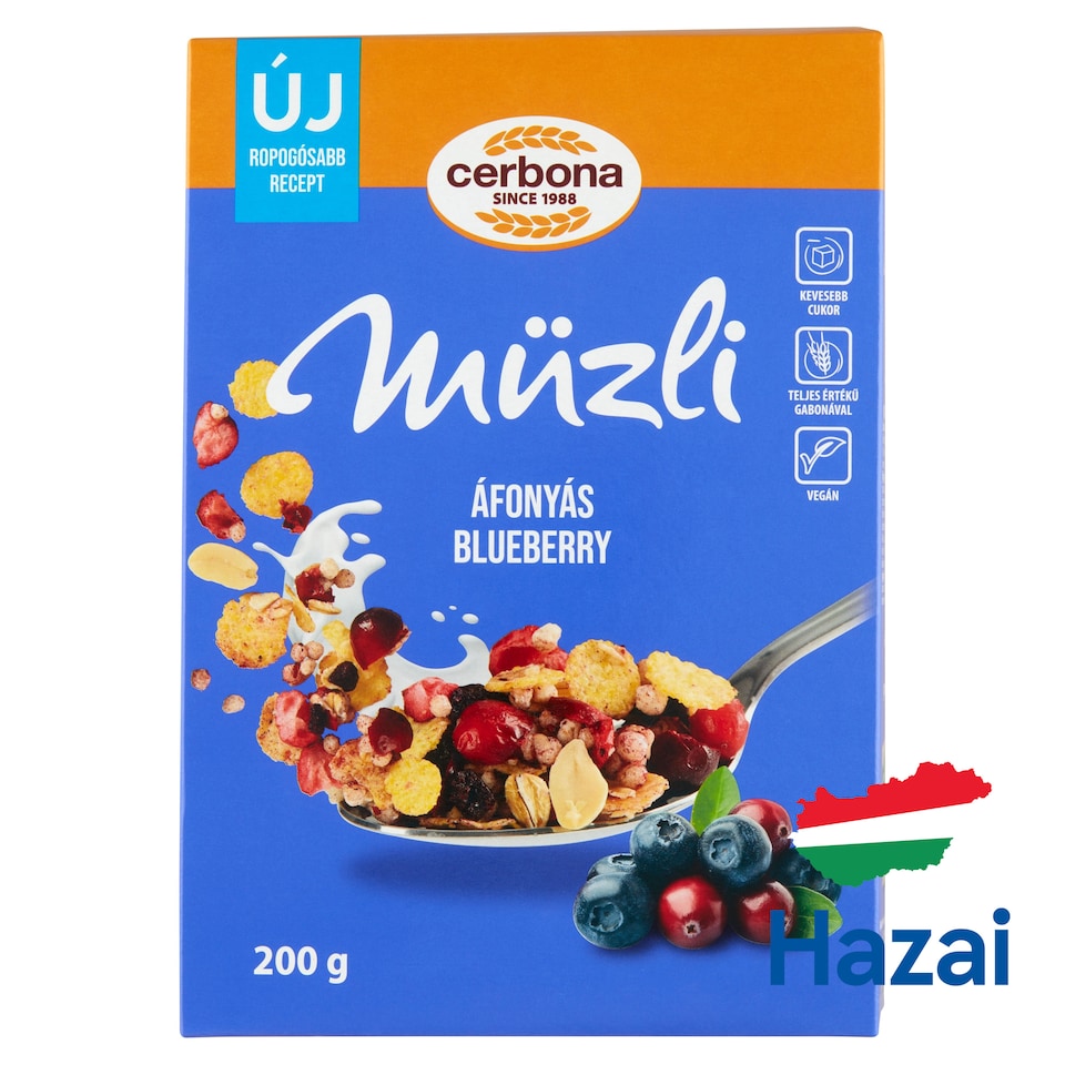 Cerbona áfonyás müzli 200 g