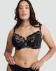 image 2 of F&F Floral Lace Underwired T-Shirt Bra in Black
