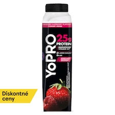 YoPRO jogurtový nápoj s príchuťou jahoda-malina 300g