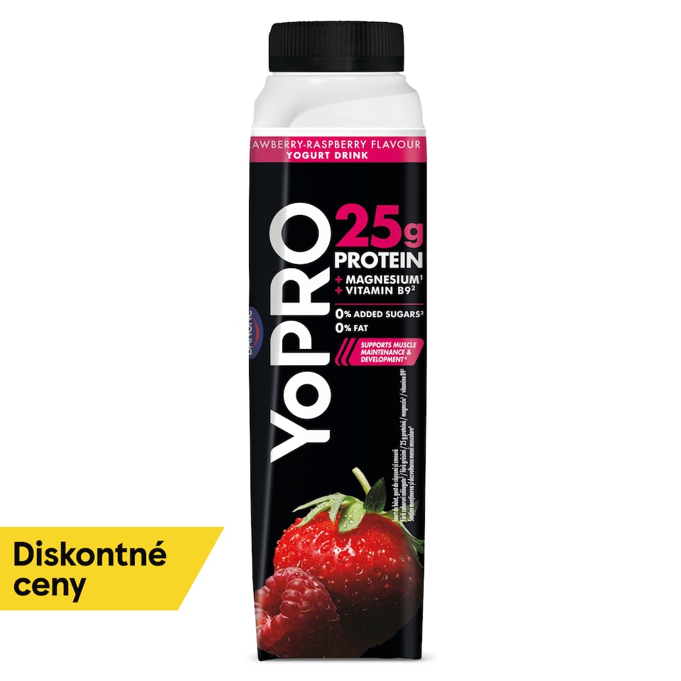 YoPRO Yoghurt Drink Strawberry-Raspberry 300g