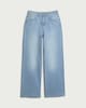 image 4 of F&F High Rise Wide Leg Jeans in Blue