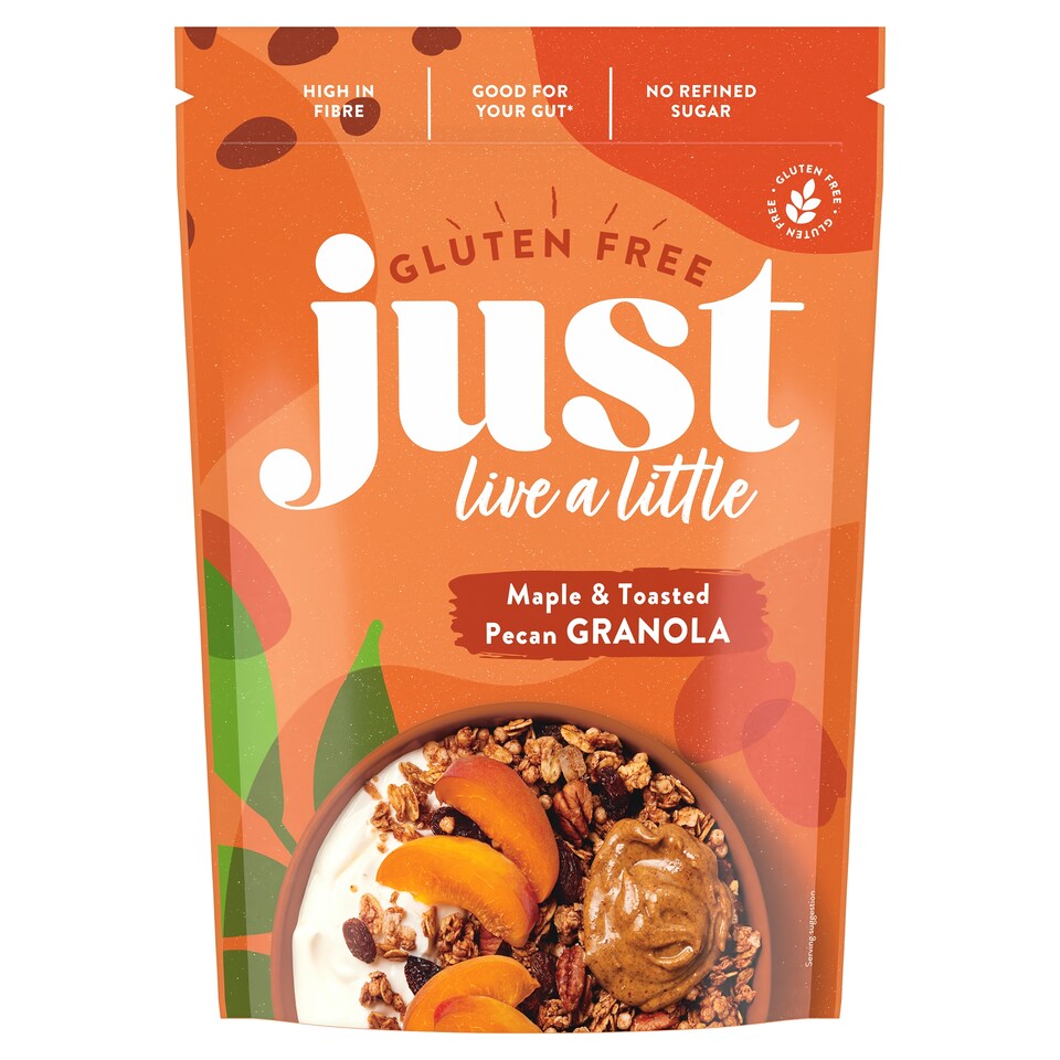 Just Live A Little Gluten Free Granola - Maple & Toasted Pecan 360g