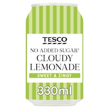 Tesco No Added Sugar Cloudy Lemonade 330Ml