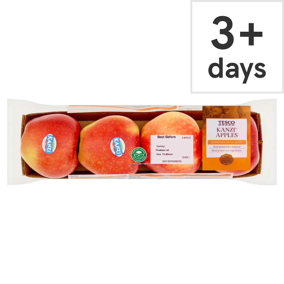 image 1 of Tesco Kanzi Apples 4 Pack