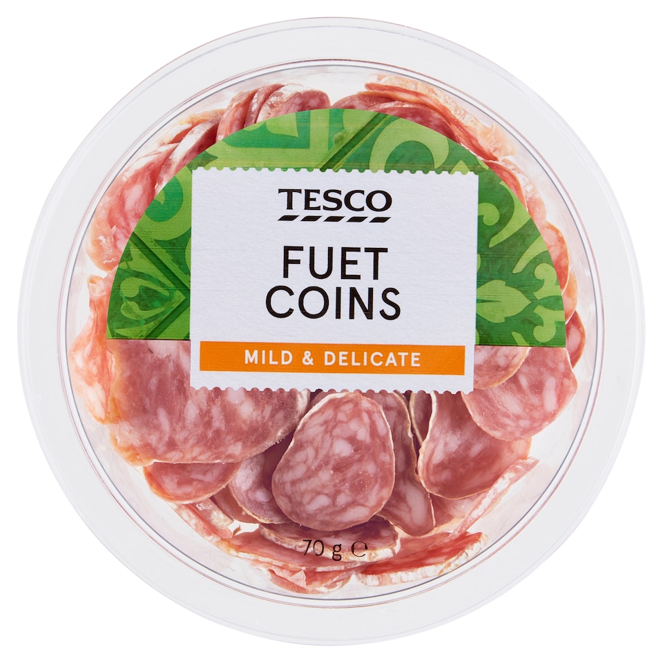 Tesco Fuet Coins 70g