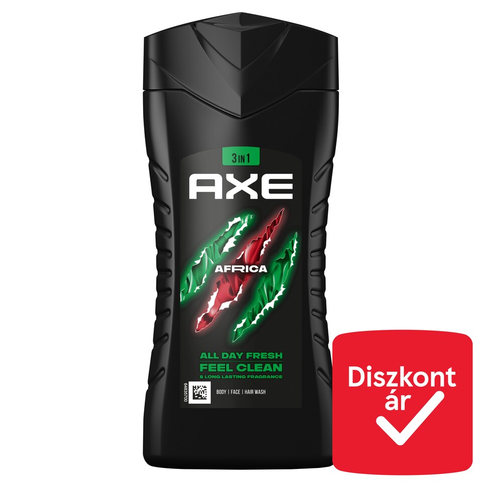 AXE Africa 3 in 1 tusfürdő testre, arcra, hajra 250 ml