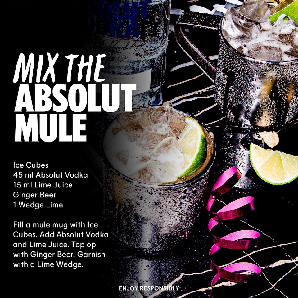 image 1 of Absolut Swedish Vodka 1L