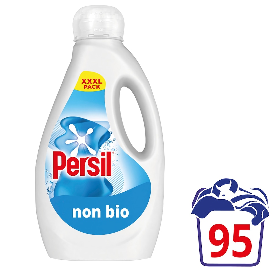 image 1 of Persil Non Bio Laundry Washing Liquid Detergent 95 Washes 2565ml