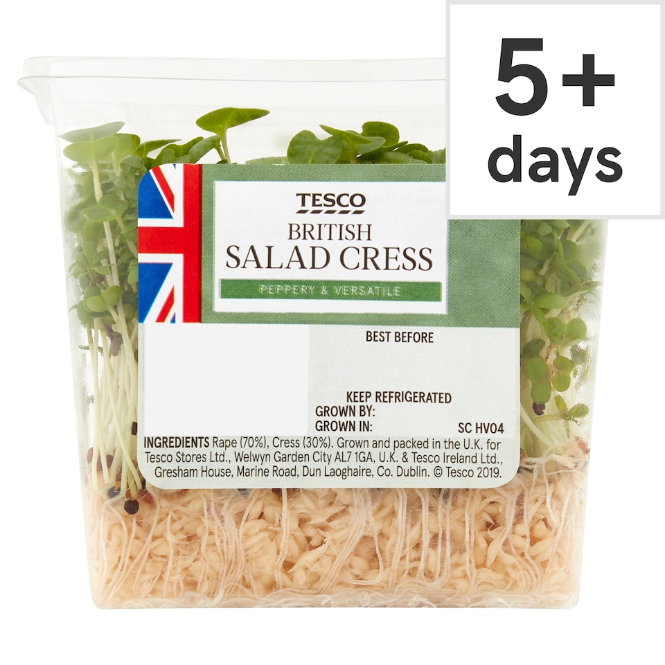 Tesco Growing Salad Cress Each