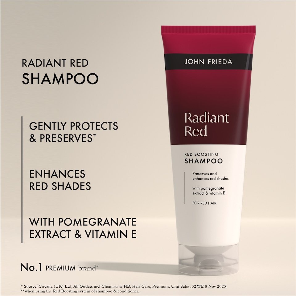 image 1 of John Frieda Radiant Red Red Boosting Shampoo 250ml