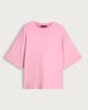image 5 of F&F Boxy Fit Short Sleeved Brushed T-Shirt in Pink