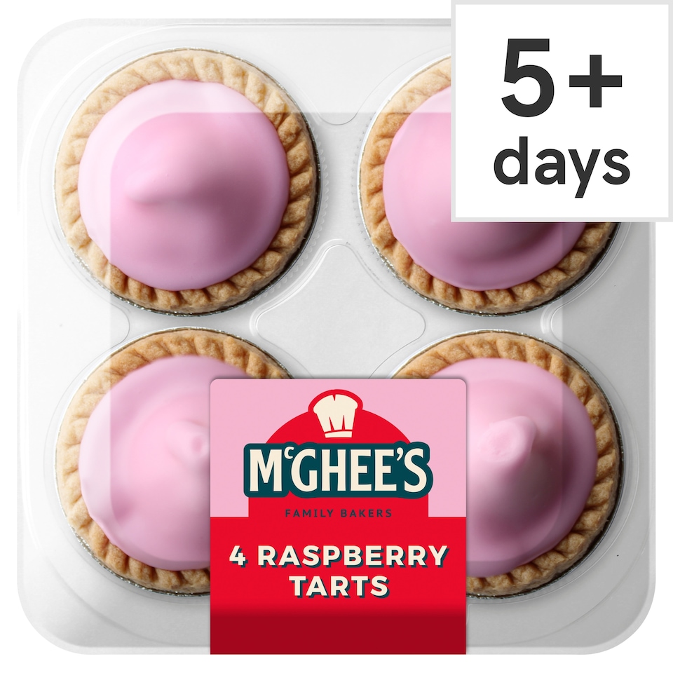 McGhee's Raspberry Tarts 4 Pack