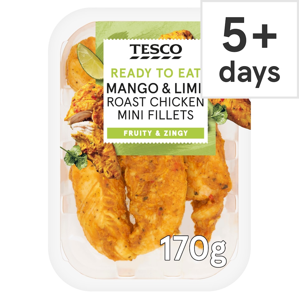 Tesco Mango & Lime Roast Chicken Mini Fillets 170g