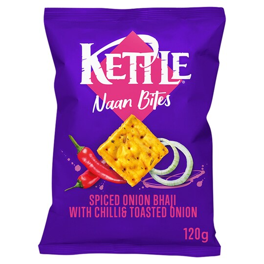 Kettle Bites Onion Bhaji Naan 120G Tesco Groceries