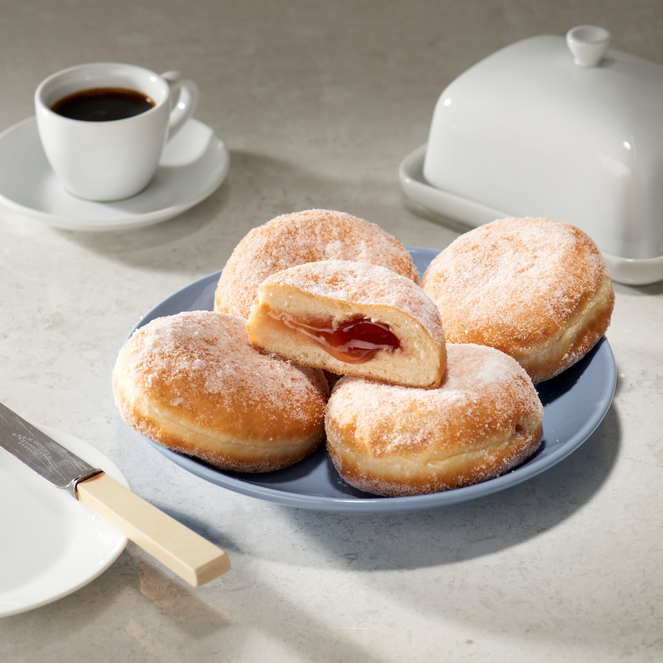 image 1 of Tesco 5 Jam Doughnuts