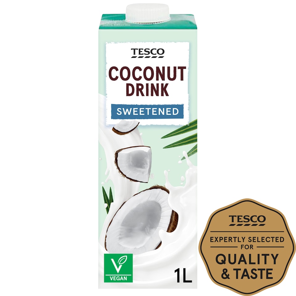Tesco Sweetened Coconut Drink 1L