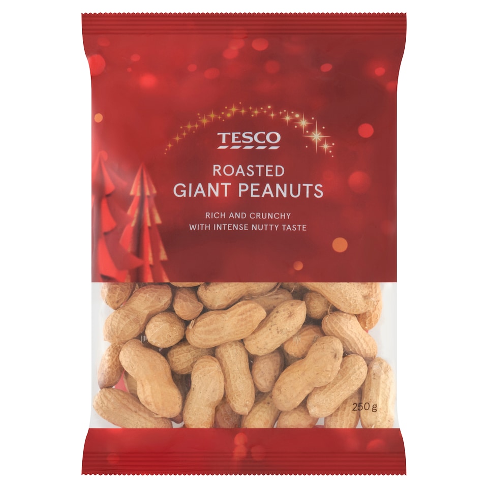 Tesco Roasted Giant Peanuts 250g