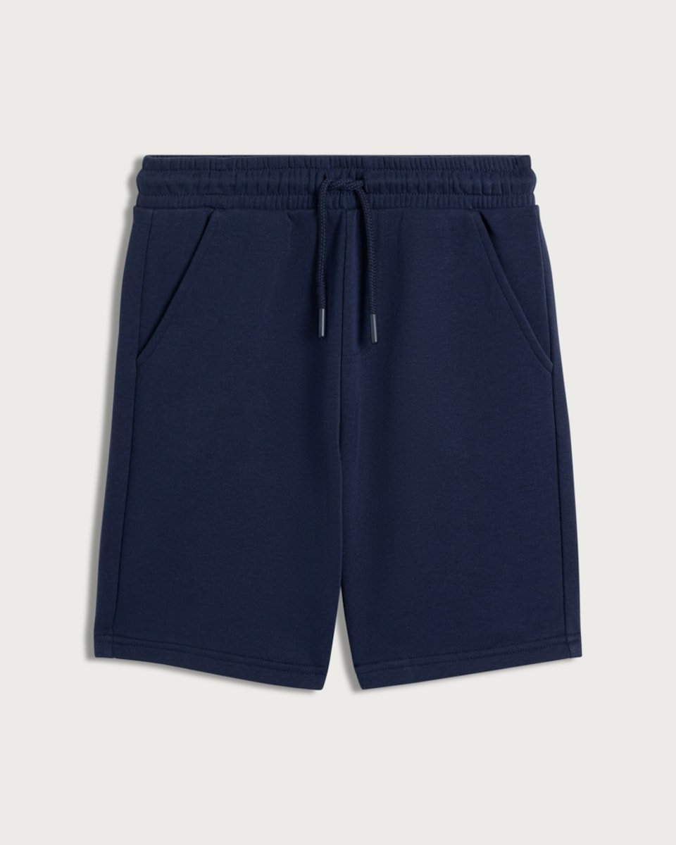 image 1 of F&F Boys Cotton Rich Drawstring Shorts in Navy