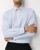 image 1 of F&F Pure Cotton Striped Slim Fit Shirt in Multi White