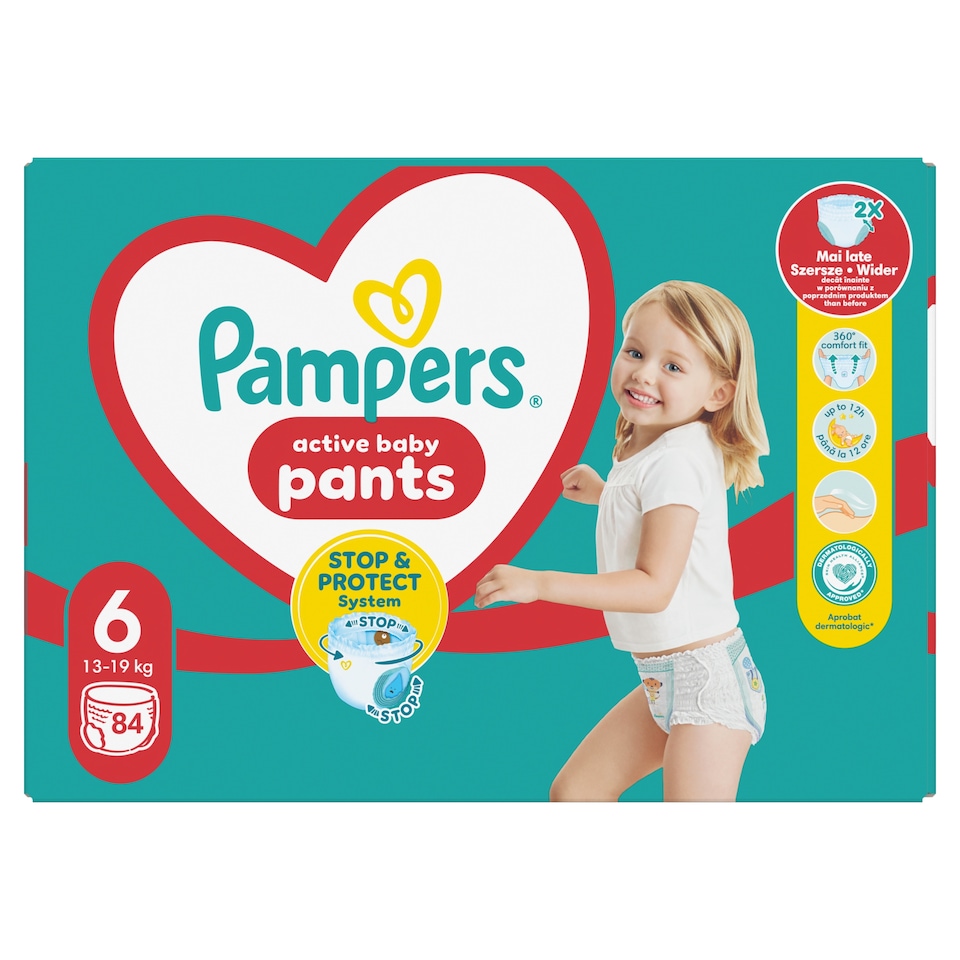 image 1 of Pampers Pants Size 6, 84 Nappies, 14kg-19kg