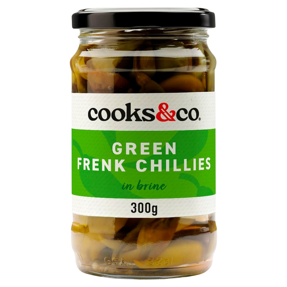 Cooks & Co Green Chillies 300G
