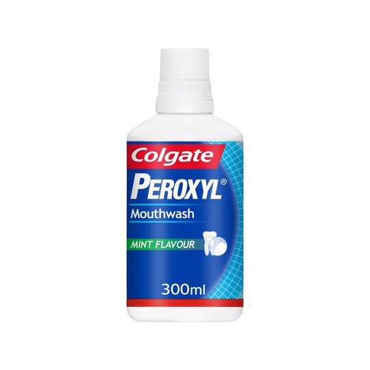 Colgate Peroxyl Mouthwash 300Ml Tesco Groceries