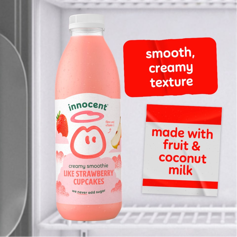 image 1 of innocent Like Strawberry Cupcakes Creamy Smoothie 750ml