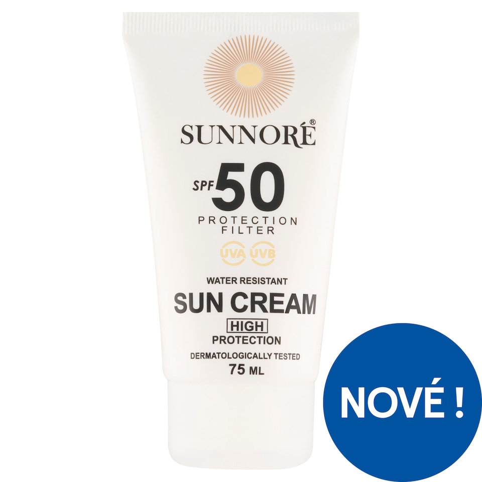 Obrázek 1 pro produkt Sunnoré Opalovací krém SPF 50 75ml
