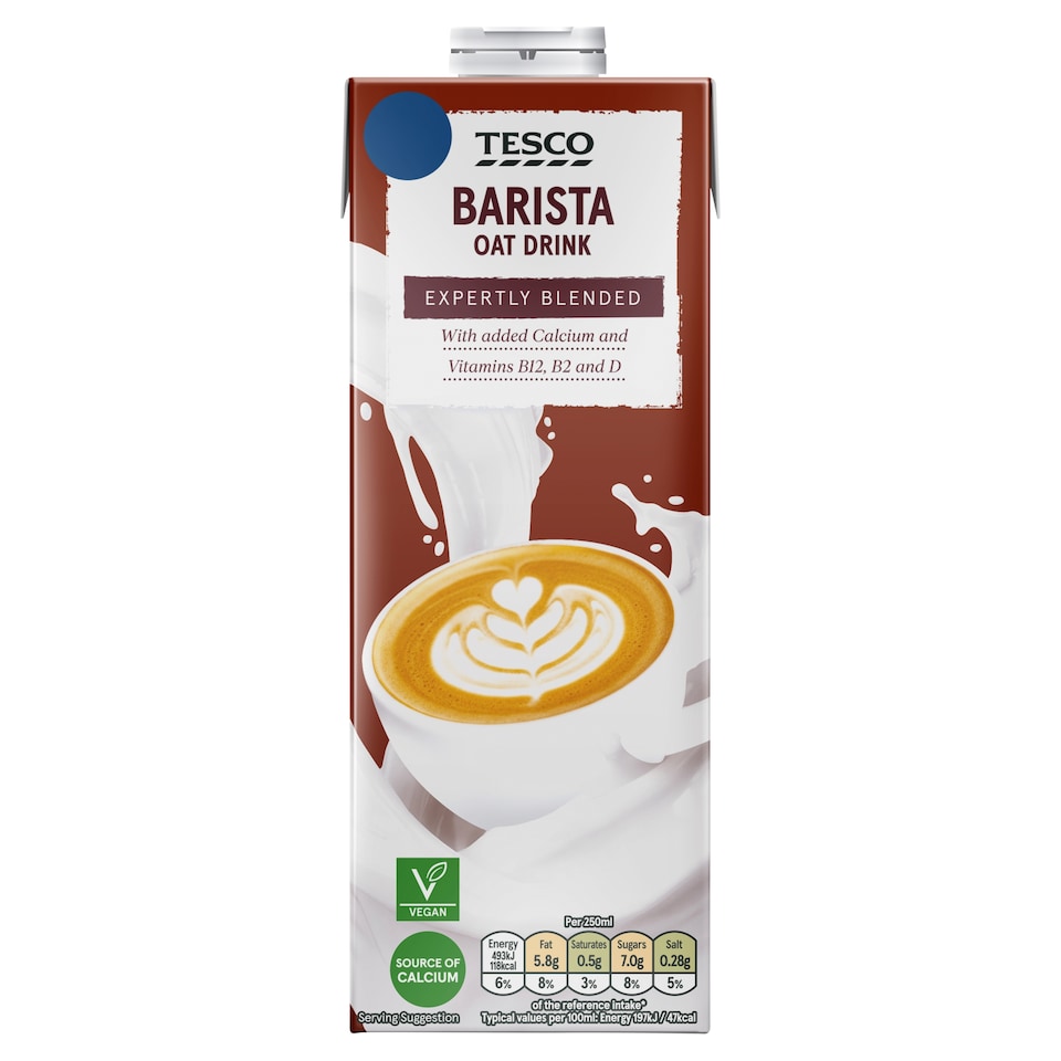 Tesco Barista Oat Drink 1L