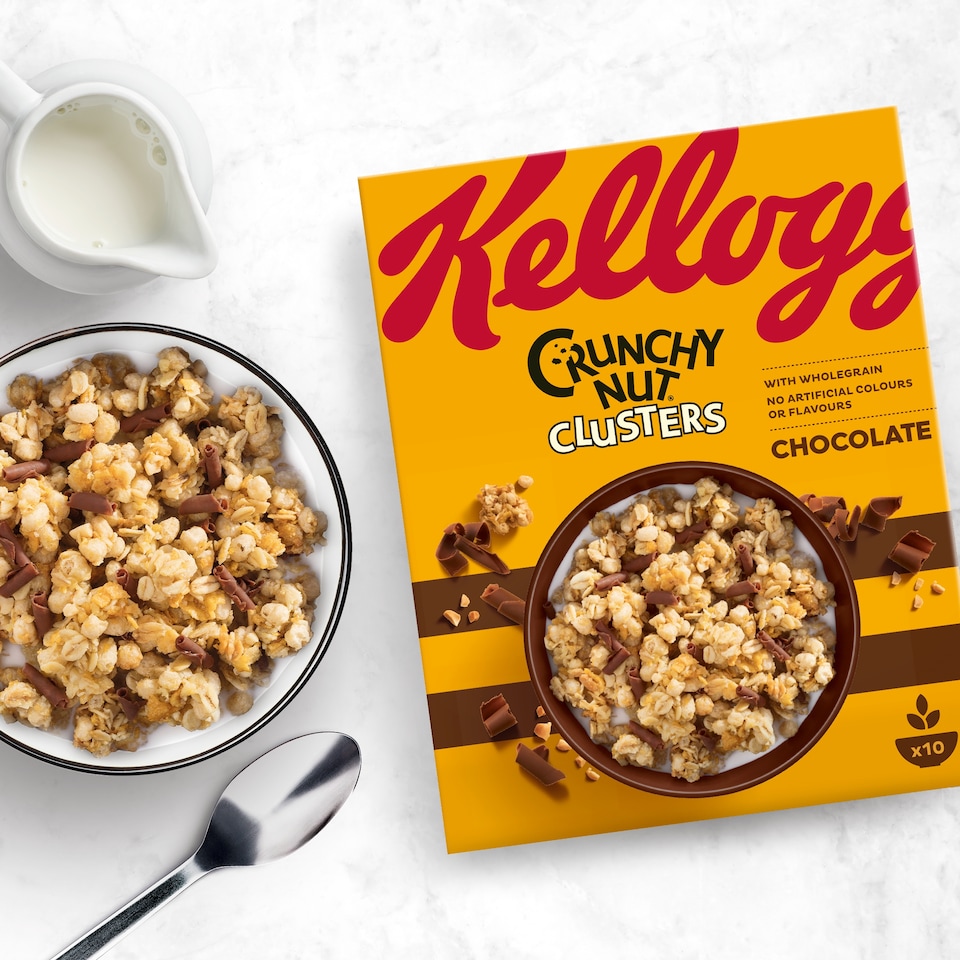 image 1 of Kellogg's Crunchy Nut Clusters - Chocolate 400g