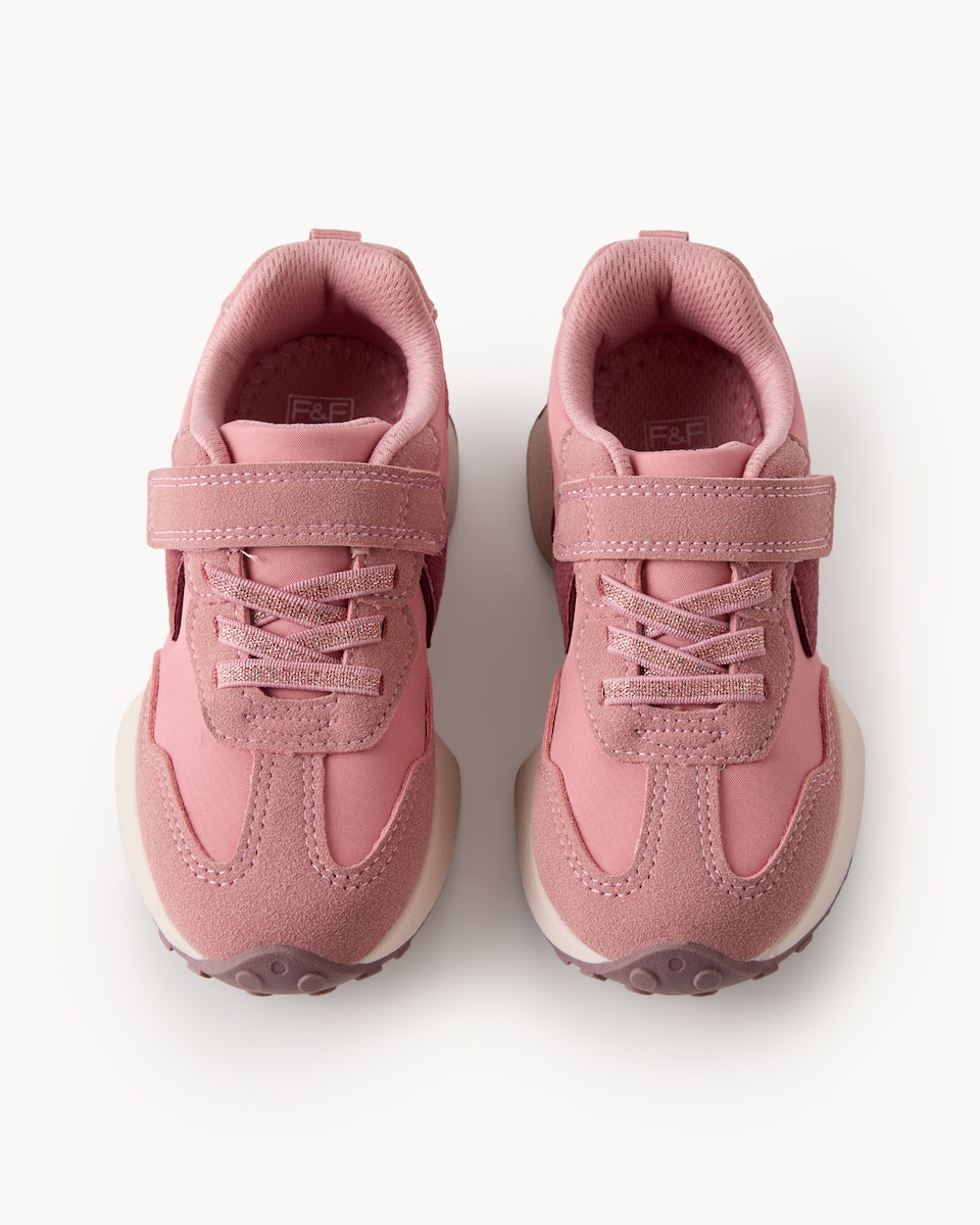 image 1 of F&F Girls Side Detail Trainers in Pink