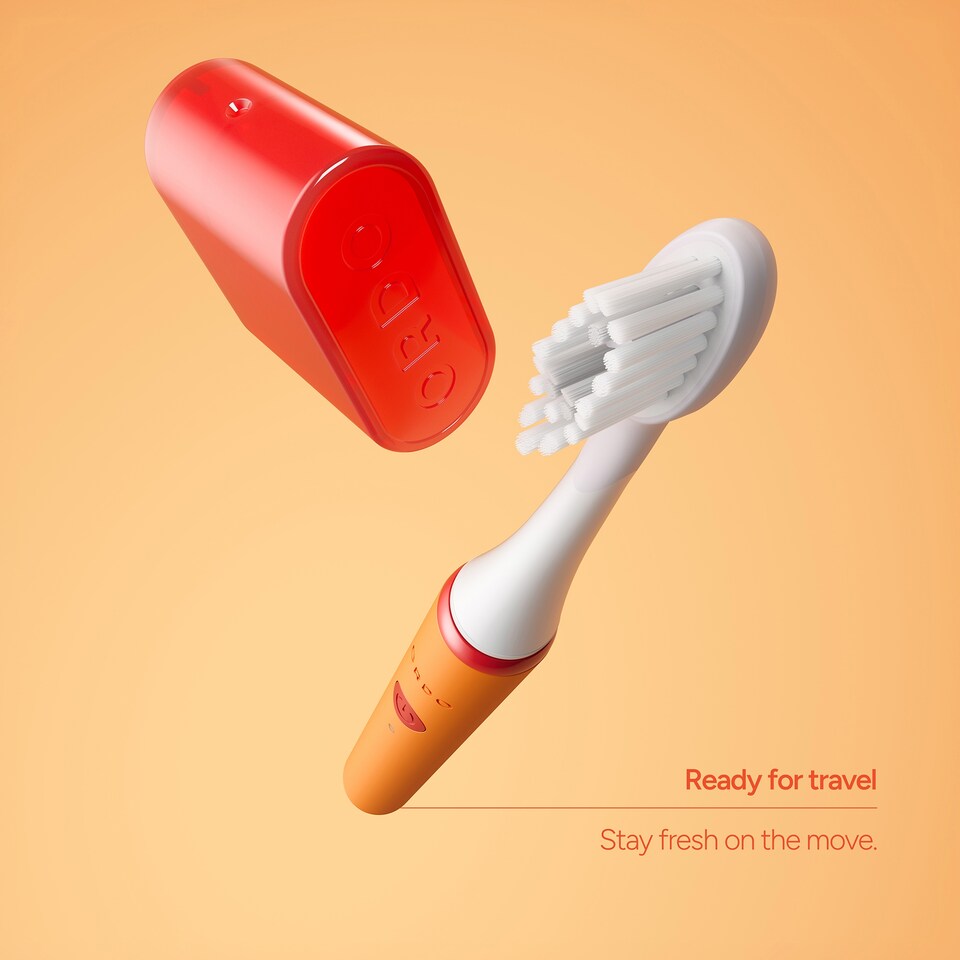 image 1 of Ordo Sonic Edge Rechargeable Toothbrush - Peach Sunrise