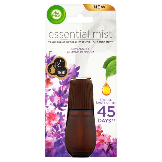 Airwick Air Freshener Essential Mist Lavender & Almond Refill 20 Ml