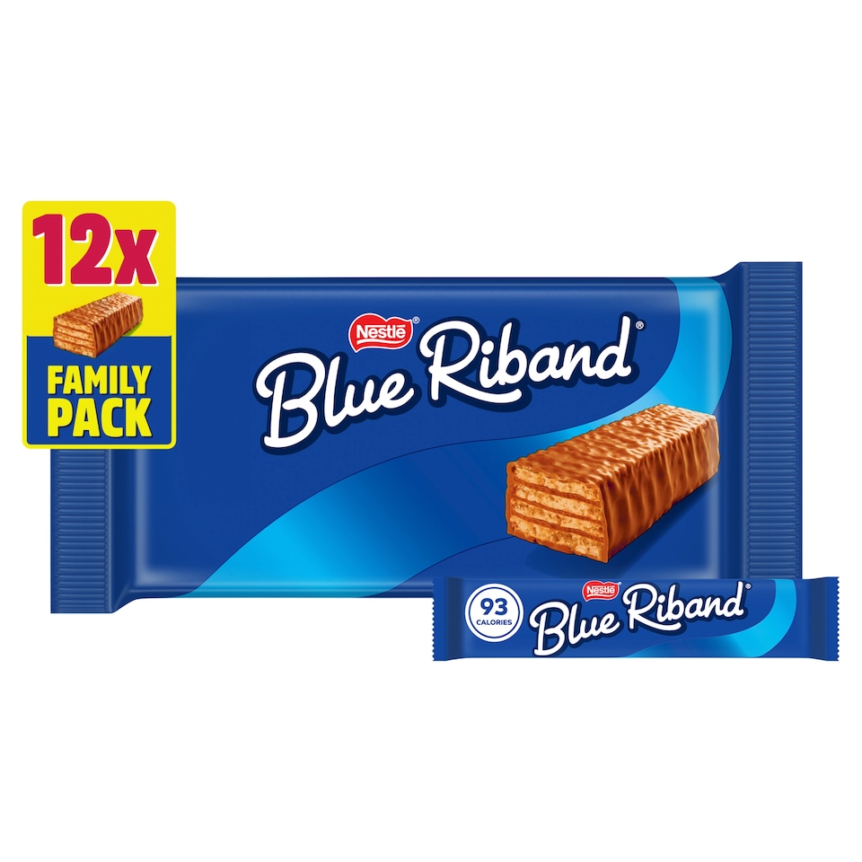 image 1 of BLUE RIBAND Chocolate wafer biscuits Multipack 12x18g