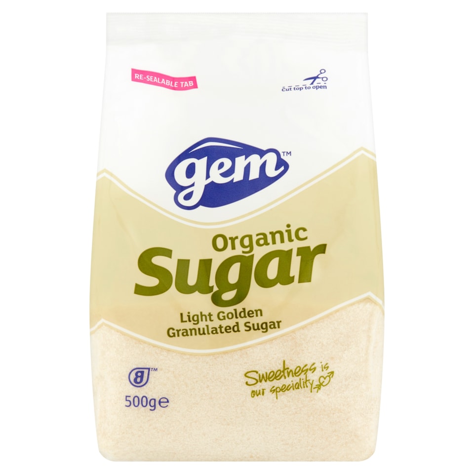 Gem Organic Gran Sugar 500G