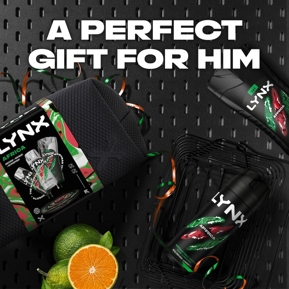 image 1 of Lynx Africa Washbag Collection Gift Set