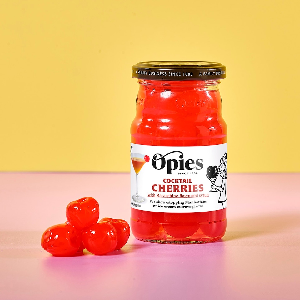 image 1 of Opies Cocktail Cherries Maraschino 225G