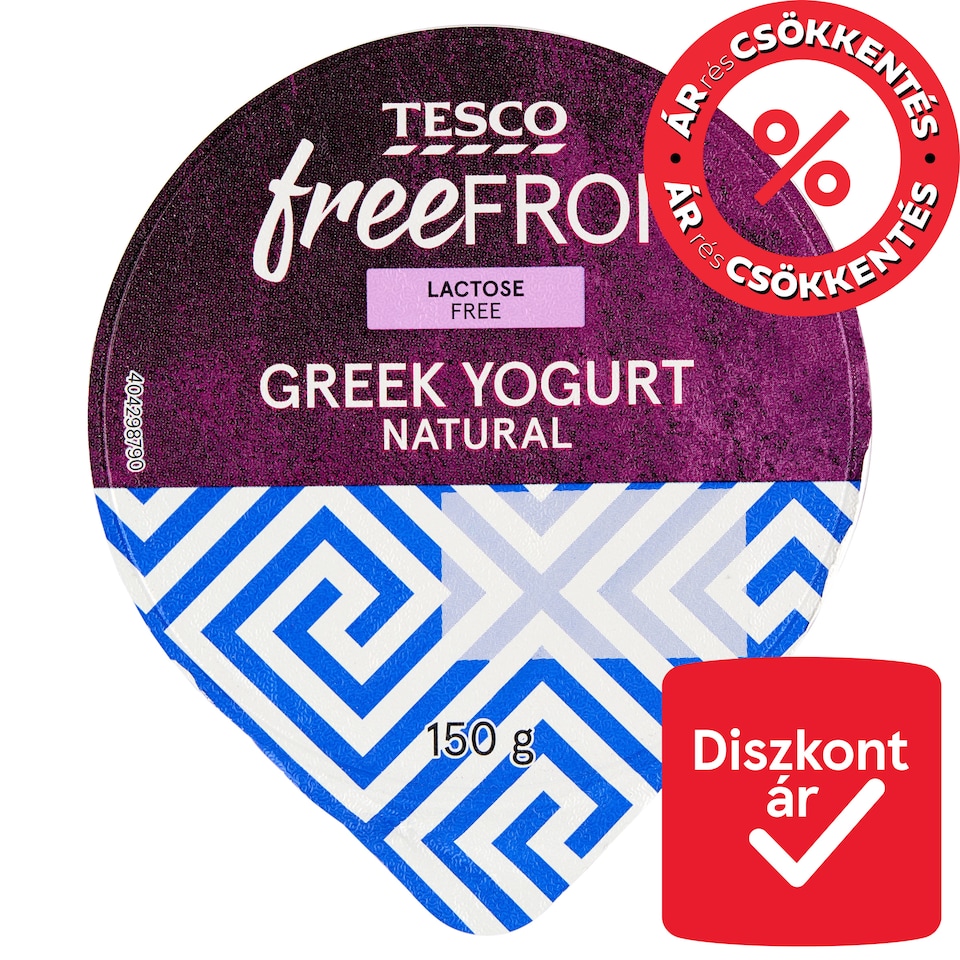 Tesco Free From Lactose Free Natural Greek Yoghurt 150 g