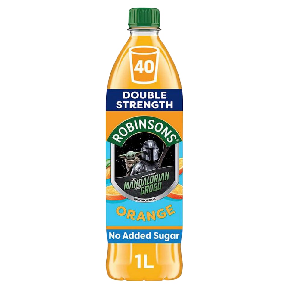 Robinsons Double Strength Orange No Added Sugar Squash 1L