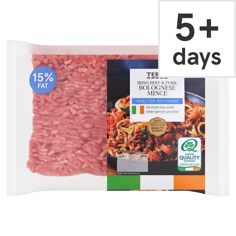 Tesco Irish Beef and Pork Bolognese Mince 450g