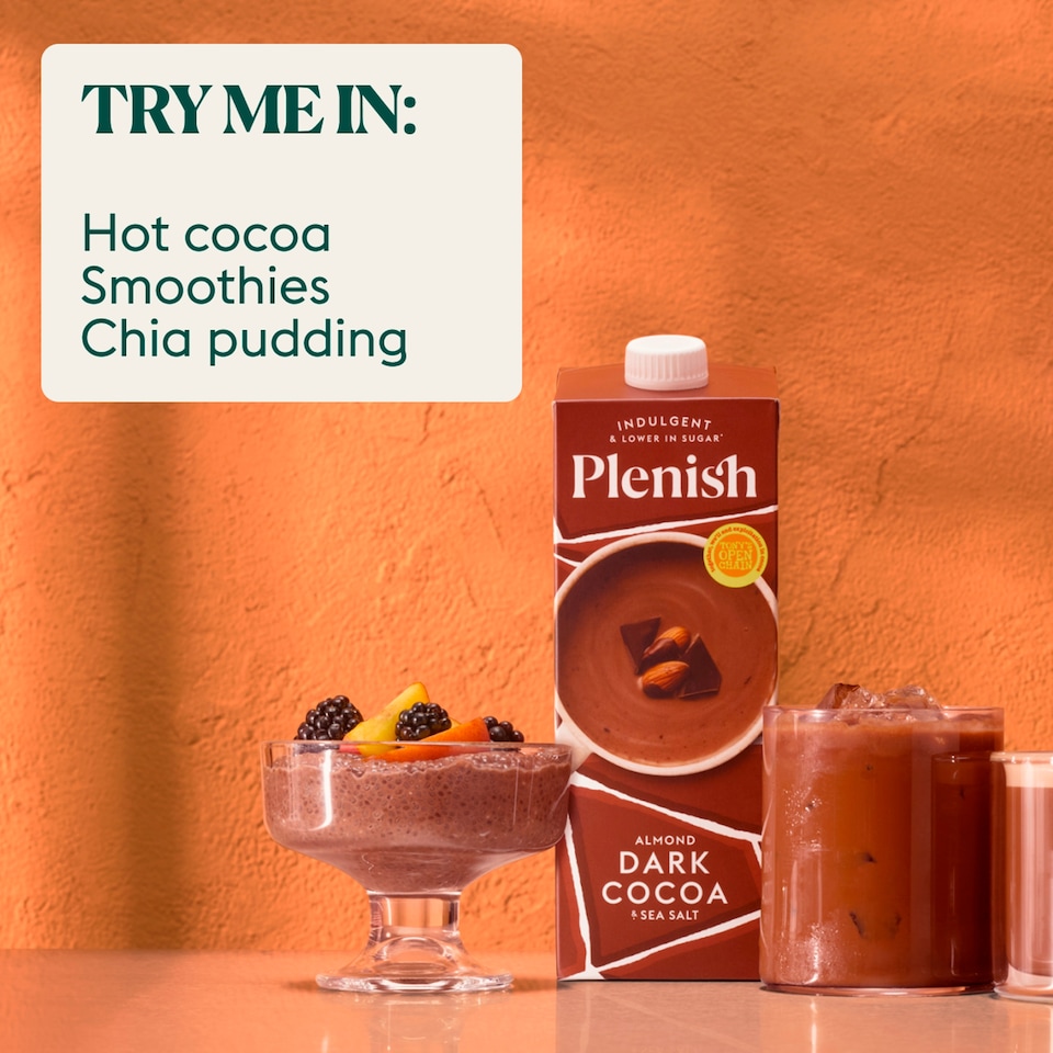 image 1 of Plenish Almond Dark Cocoa 1L