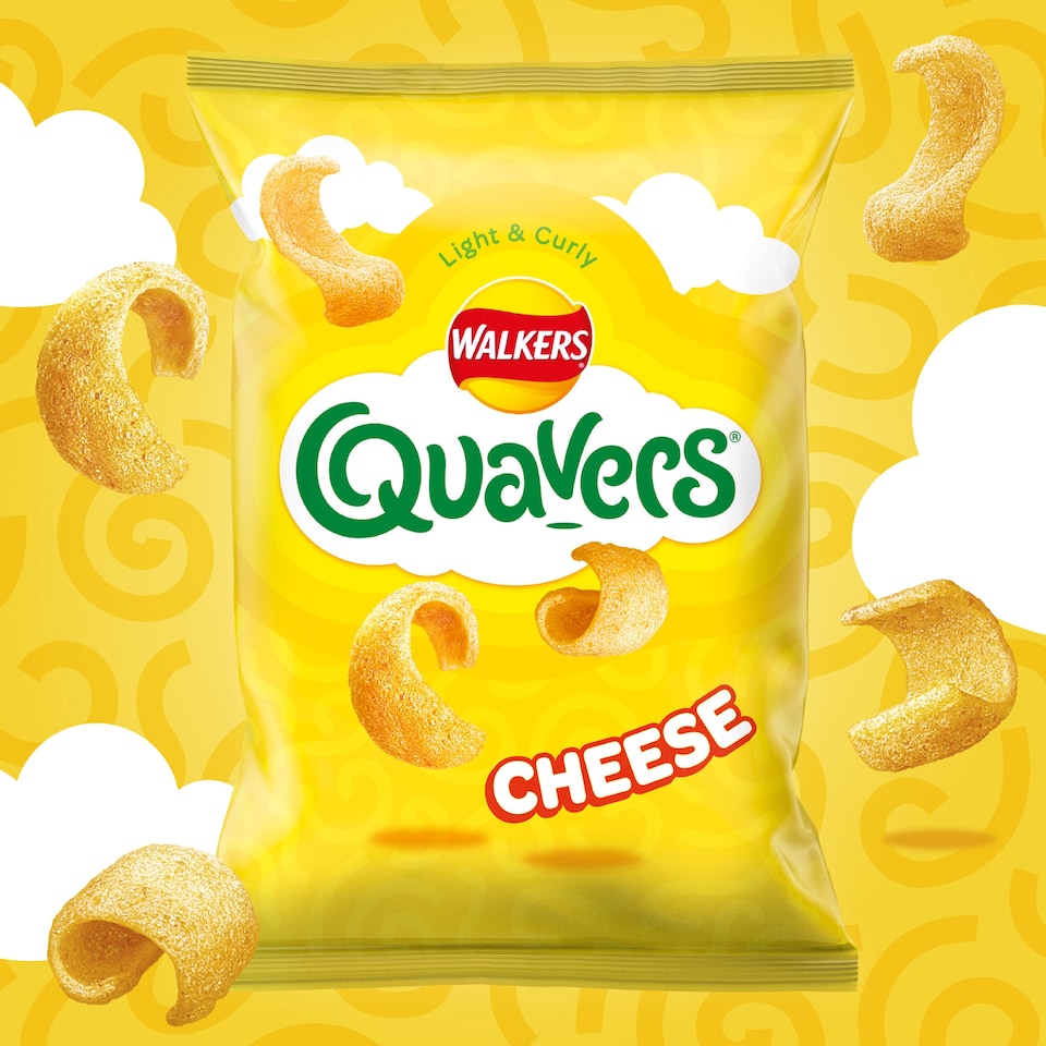 image 1 of Walkers Quavers Cheese Flavour Potato Crisps 20 x 16g