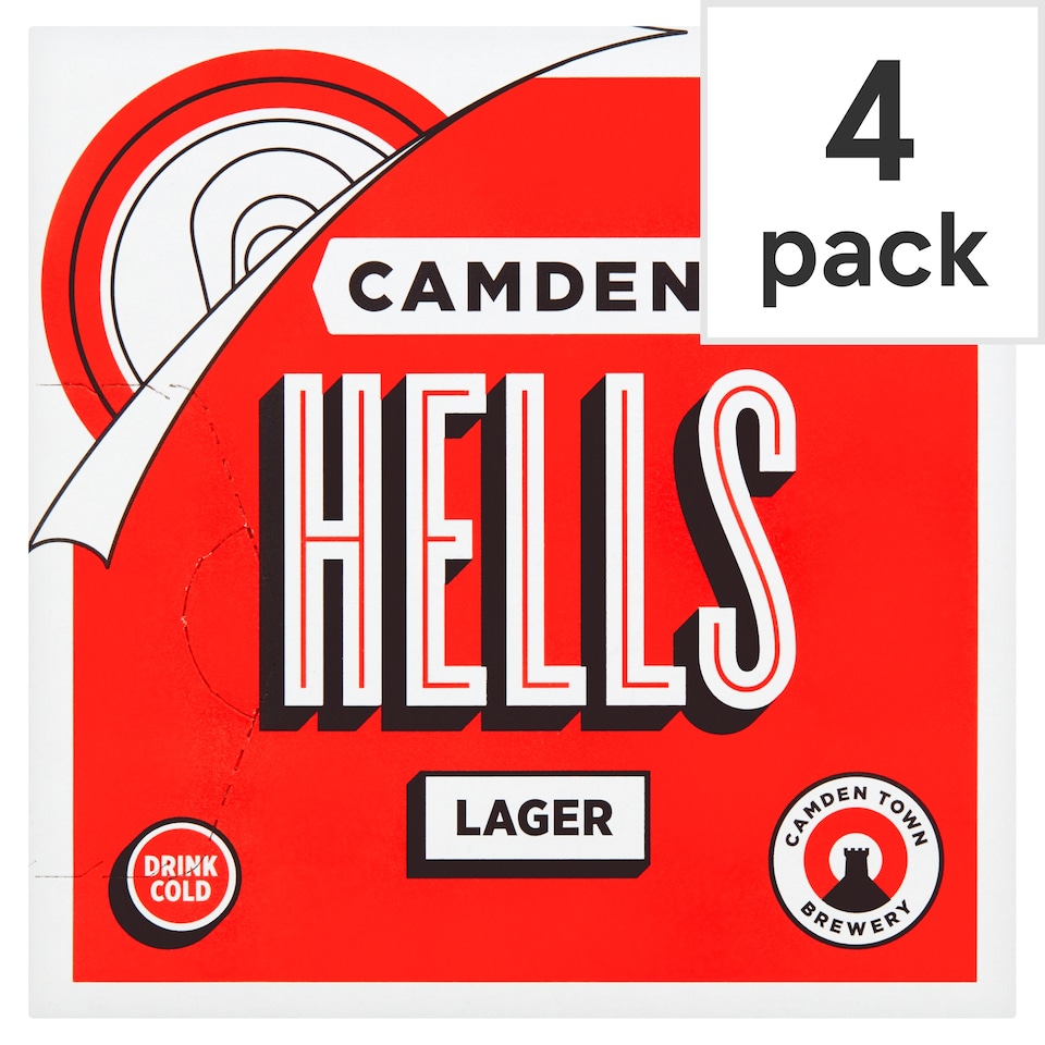 Camden Hells Lager Can 4 X 330Ml
