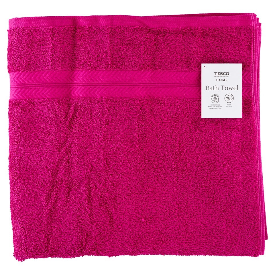 Tesco Home Bath Towel 70 cm x 127 cm