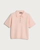 image 4 of F&F Knitted Short Sleeved Polo Shirt in Pink