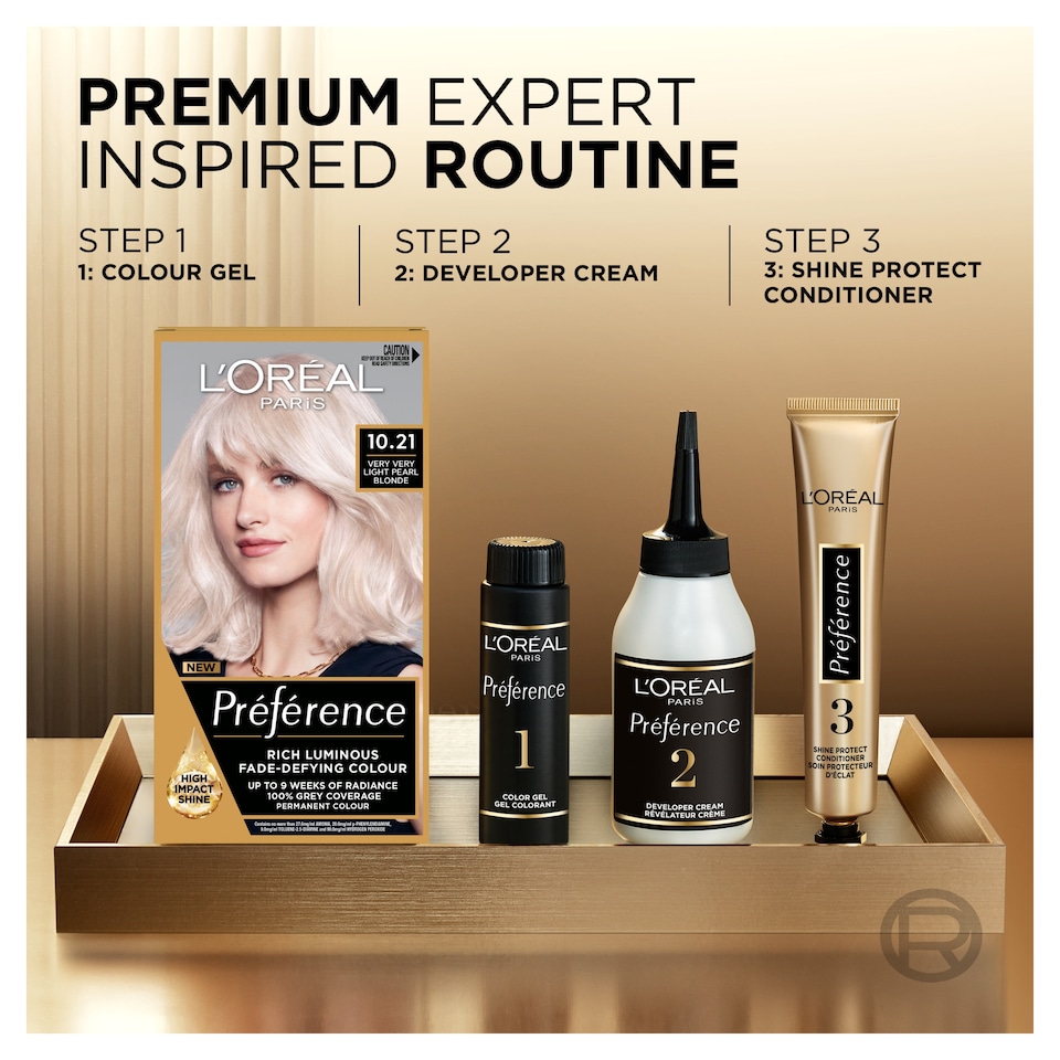 image 1 of L'Oreal Paris Preference 10.21 Stockholm Very Light Pearl Blonde Permanent Hair Dye