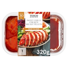 Tesco Sweet Chilli Chicken Breasts 320G
