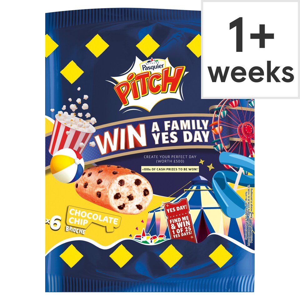Brioche Pasquier Pitch Chocolate Chip Brioche 6 Pack