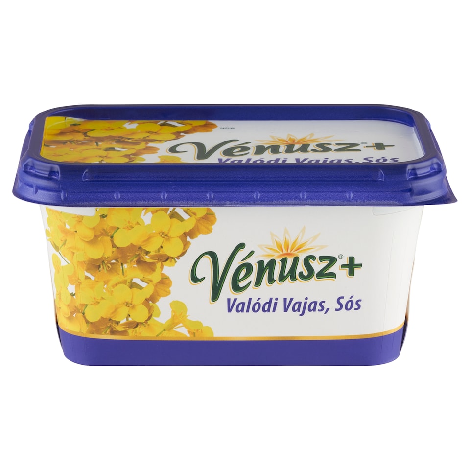 Vénusz+ Valódi Vajas, Sós 55% zsírtartalmú margarin 450 g 1. kép