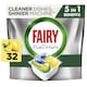 image 1 of Fairy Platinum All in One Dishwasher Tablets - Lemon 32 Pack 477g